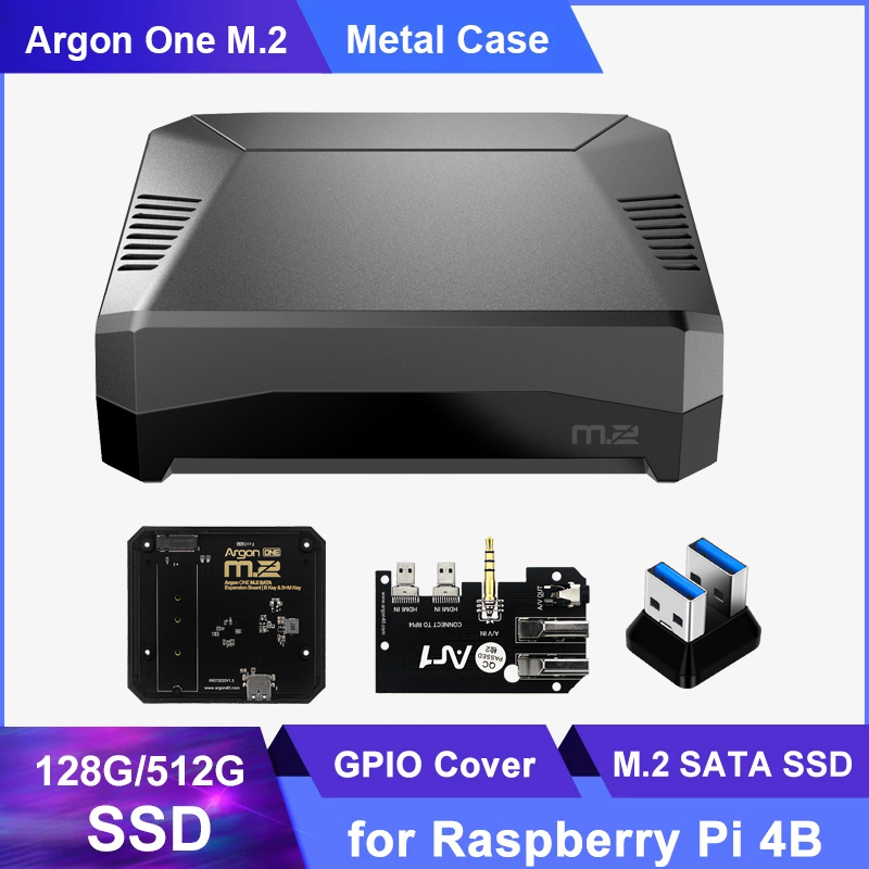 Argon One V3 M.2 Nvme Case - Carcasa de aluminio para Raspberry Pi